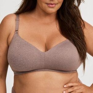 Torrid Dream Wire-Free Bra in Deep Taupe Heather